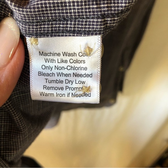 Joseph Abboud Men woven cotton button down long sleeve navy white pinstripe XXLT - Picture 7 of 7